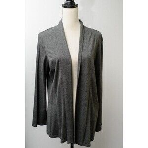 J. Jill Stretch Woman's open cardigan comfy Large Gray